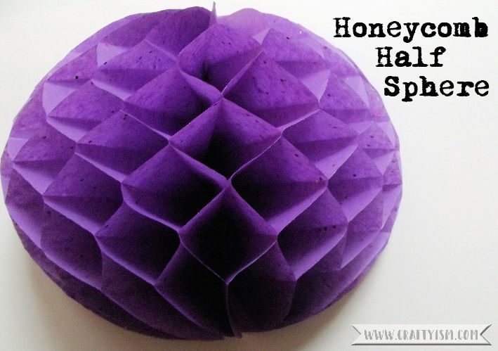 How-to Paper Honeycomb half sphere