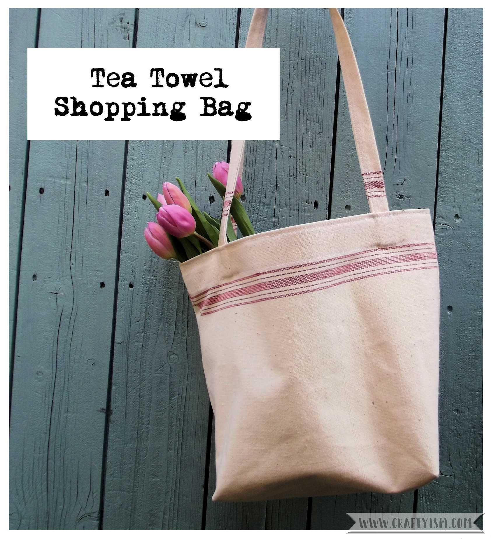 Tea towel shoping bag
