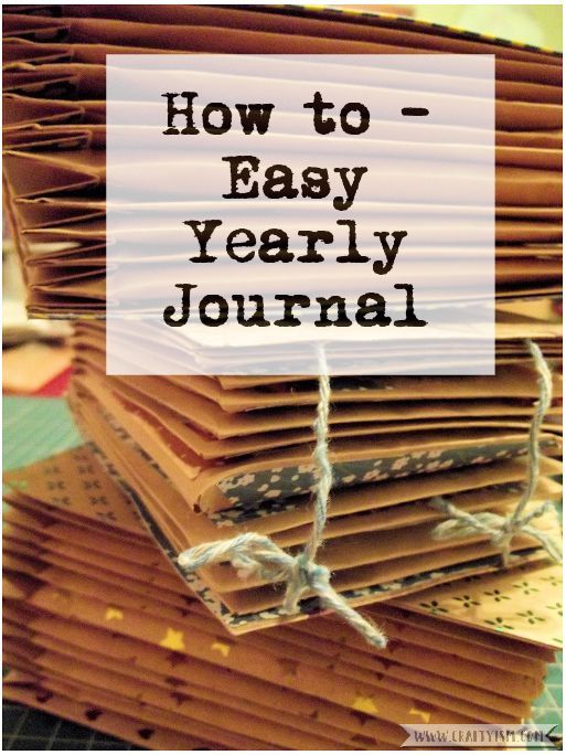 How to Make Easy Yearly Journal title