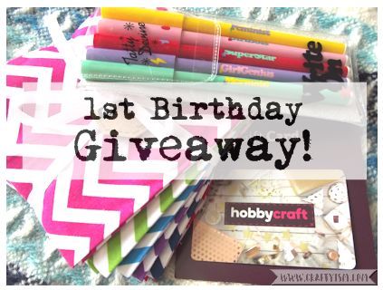 Craftyism 1st Birthday Giveaway Competition