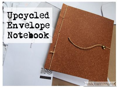 Craftyism - Upcycled Envelope Notebook | Title