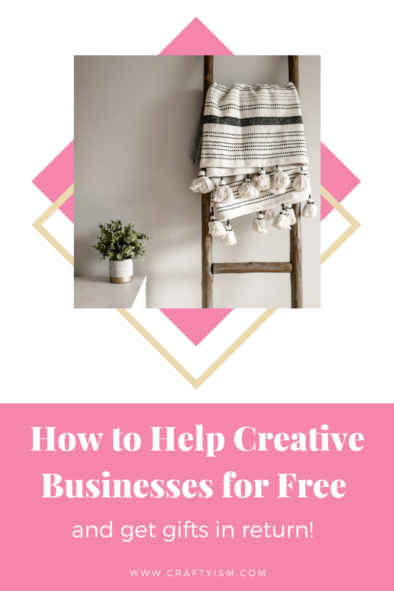 How to Help Small Creative Businesses for Free and get sent gifts