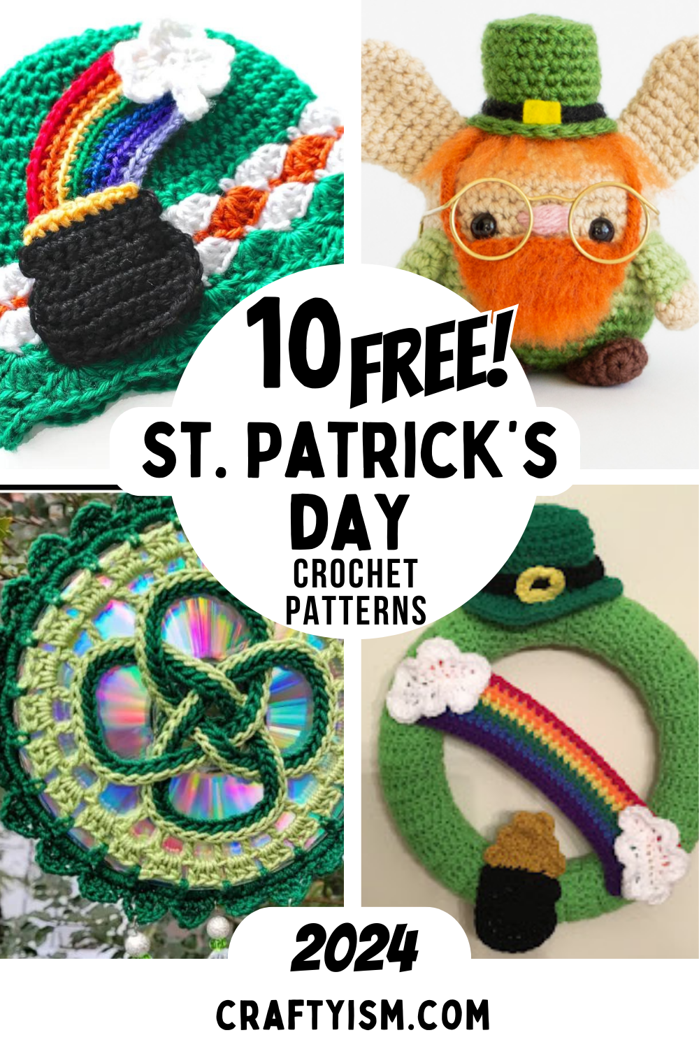 10 free crochet patterns for St. Patrick's Day Blog Post Title image